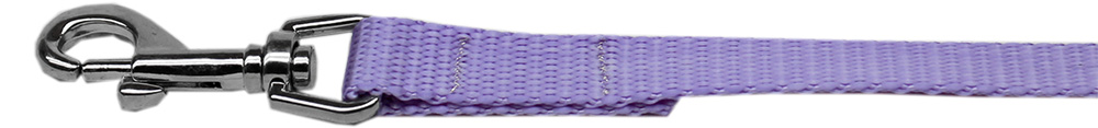 Plain Nylon Pet Leash 5/8in by 6ft Lavender